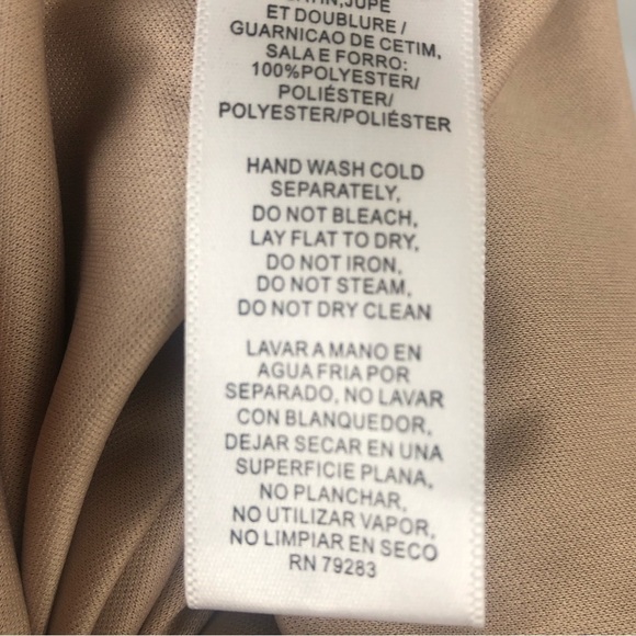 ALEX EVENINGS (6P) Two piece taupe lace and chiffon dress - Picture 12 of 14